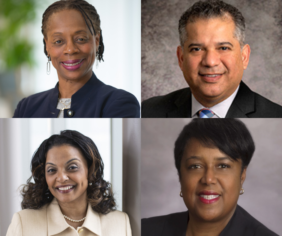 Collage of headshot of Sheryl Heron, Ildamaro Gonzalez, Joanne McGriff and Lisa Muirhead