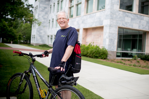 Paul Ficklin-Alred by his bike