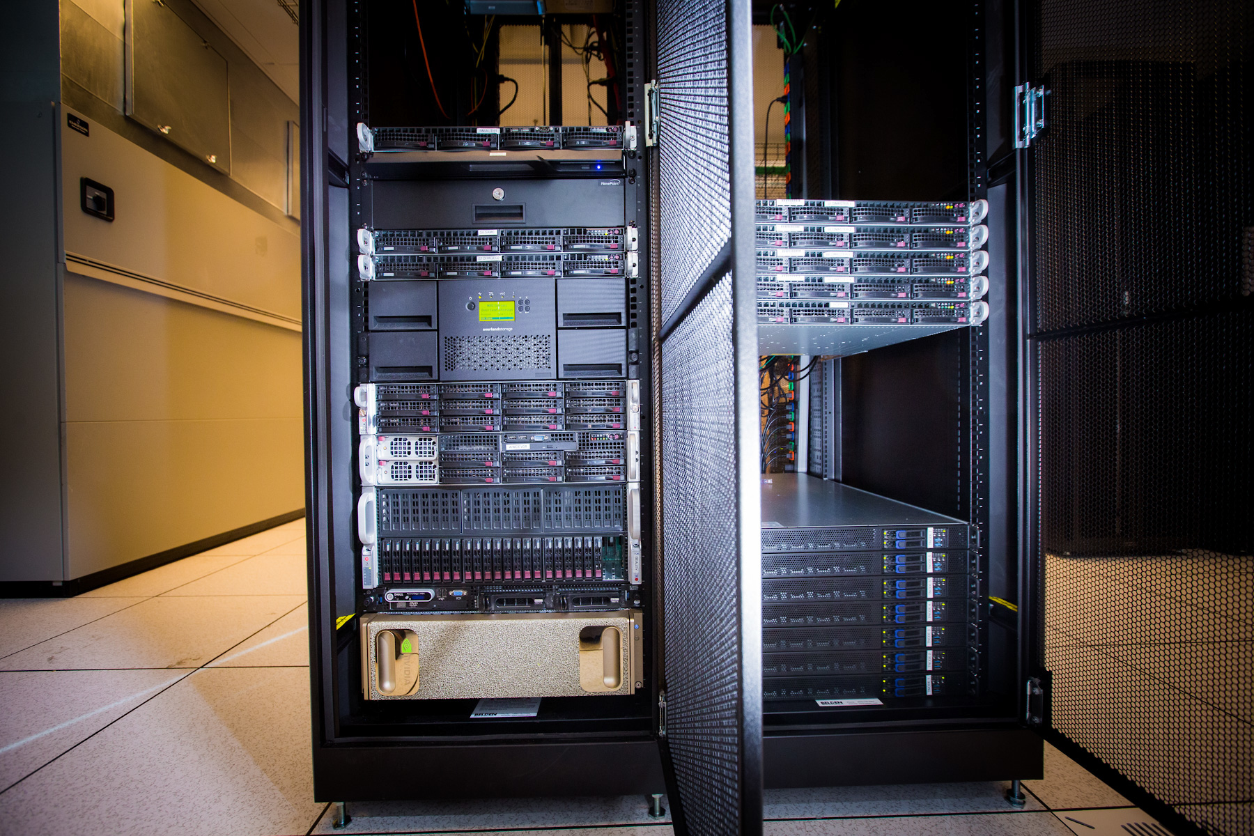 servers in a server room