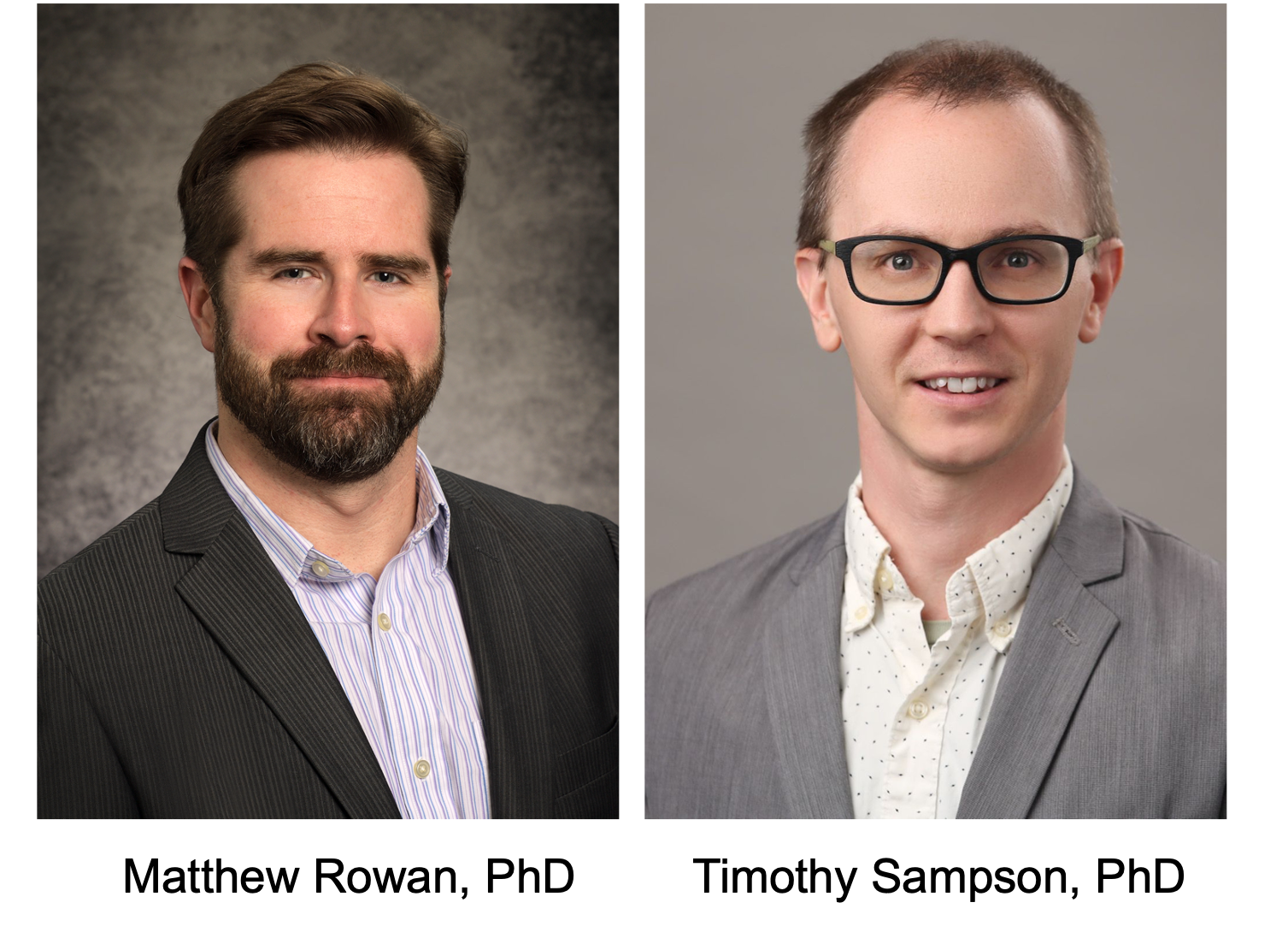 headshots for two men