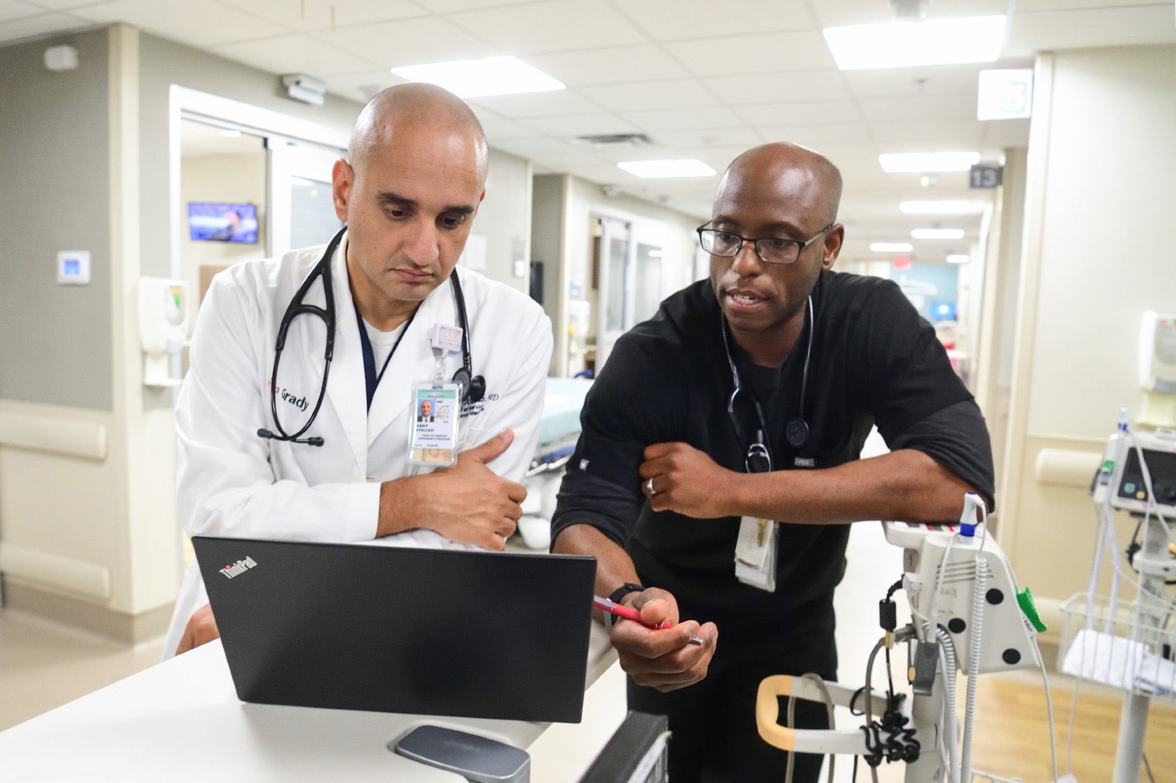 Drs. Atallah & Osborne Conferring 