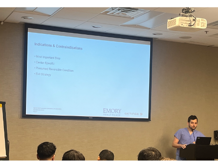 Donnie Maberry, MD joined faculty instructors for ECMO cannulation courses 