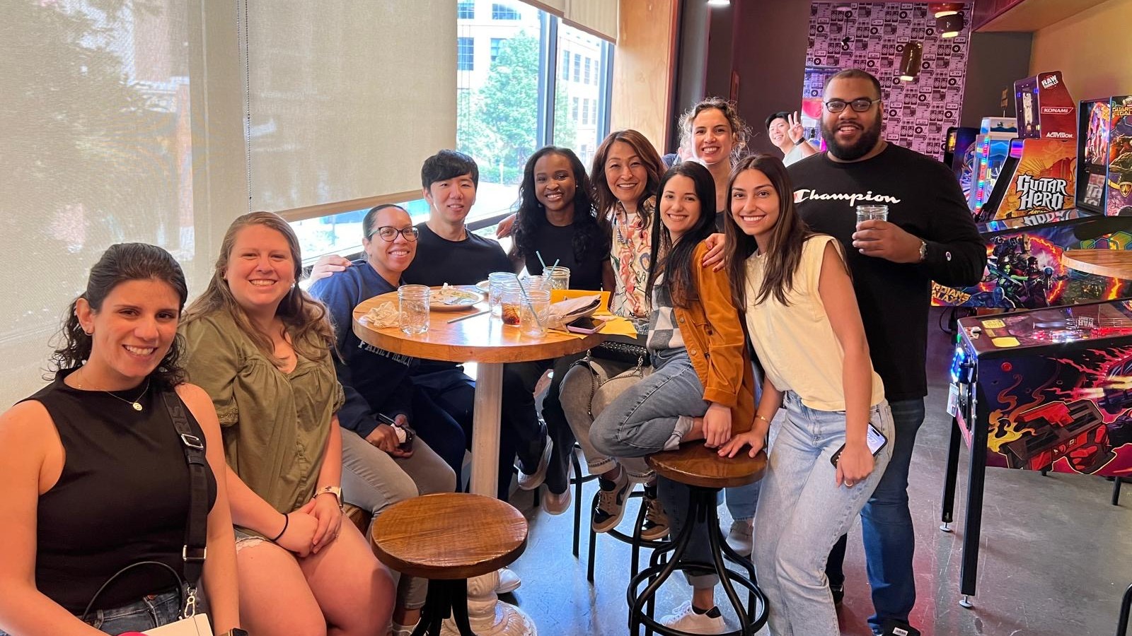 family medicine residents grouped around a table