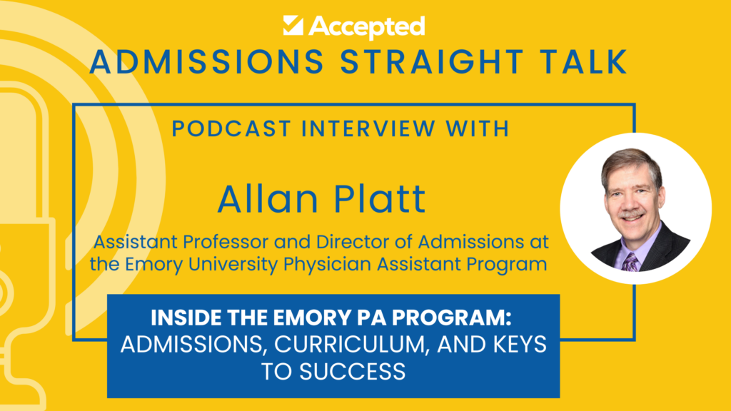 "Accepted: Admissions Straight Talk" graphic