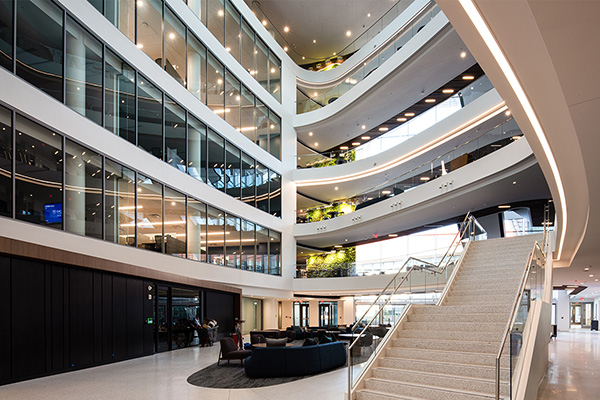 Lobby of Emory Health Sciences Research Building (HSRB II)