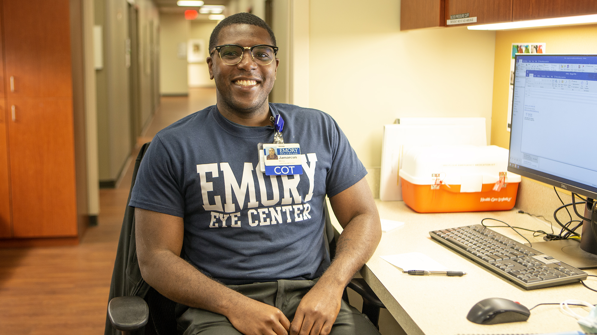 COT Jay McCoy at his desk