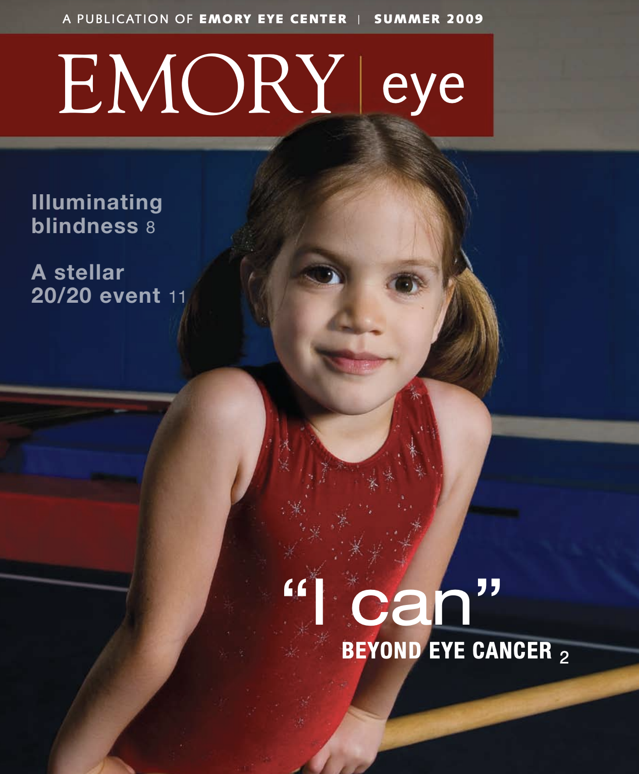 magazine cover - a young girl wearing a leotard who 