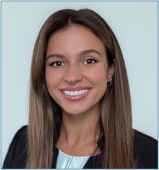 woman is smiling