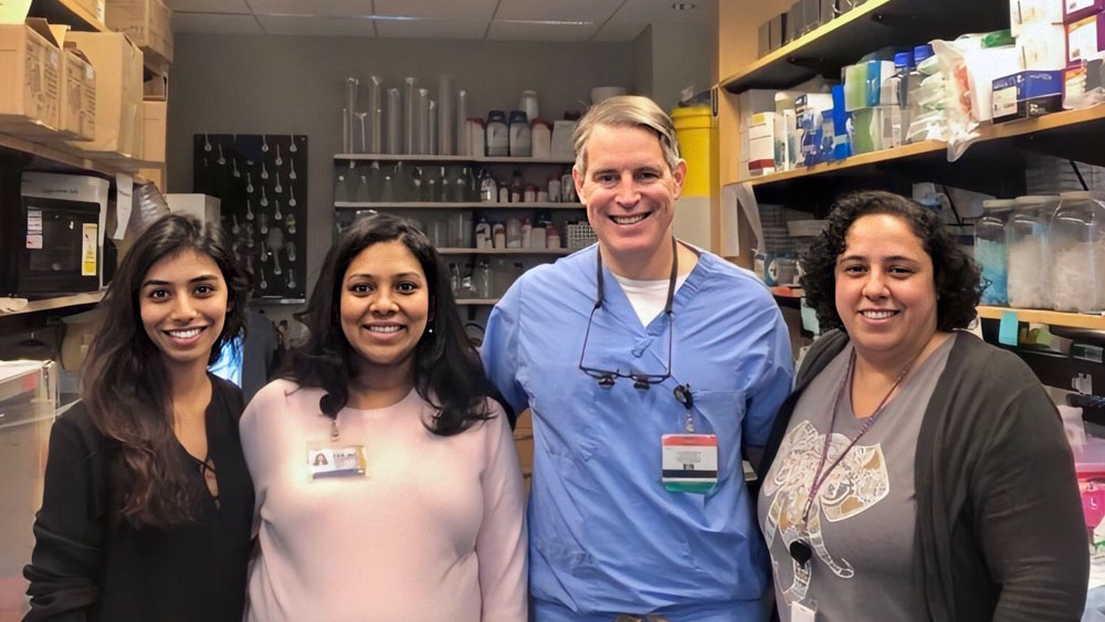 Dr. Steven Goudy and lab staff