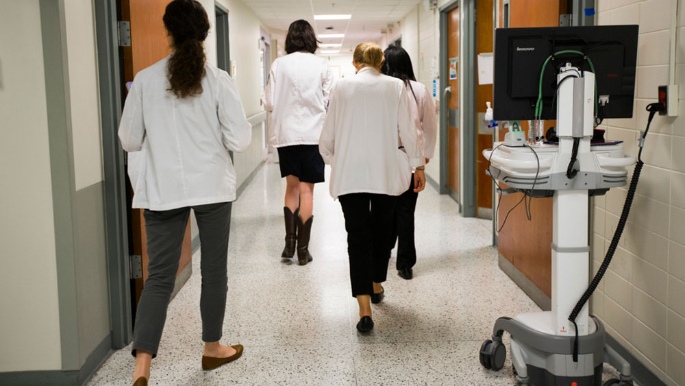 Residents in the clinic.