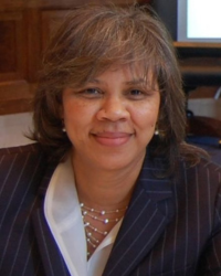 A small portrait photo of Dr. Veda Johnson