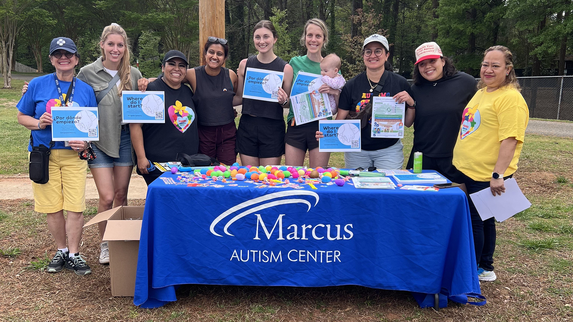 Lab at autism event
