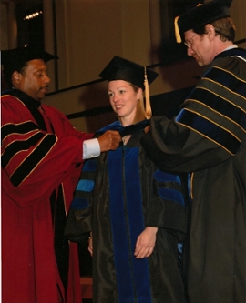 Newly minted PhD, Dr. Kelly McCoy at Emory Graduation, 2010