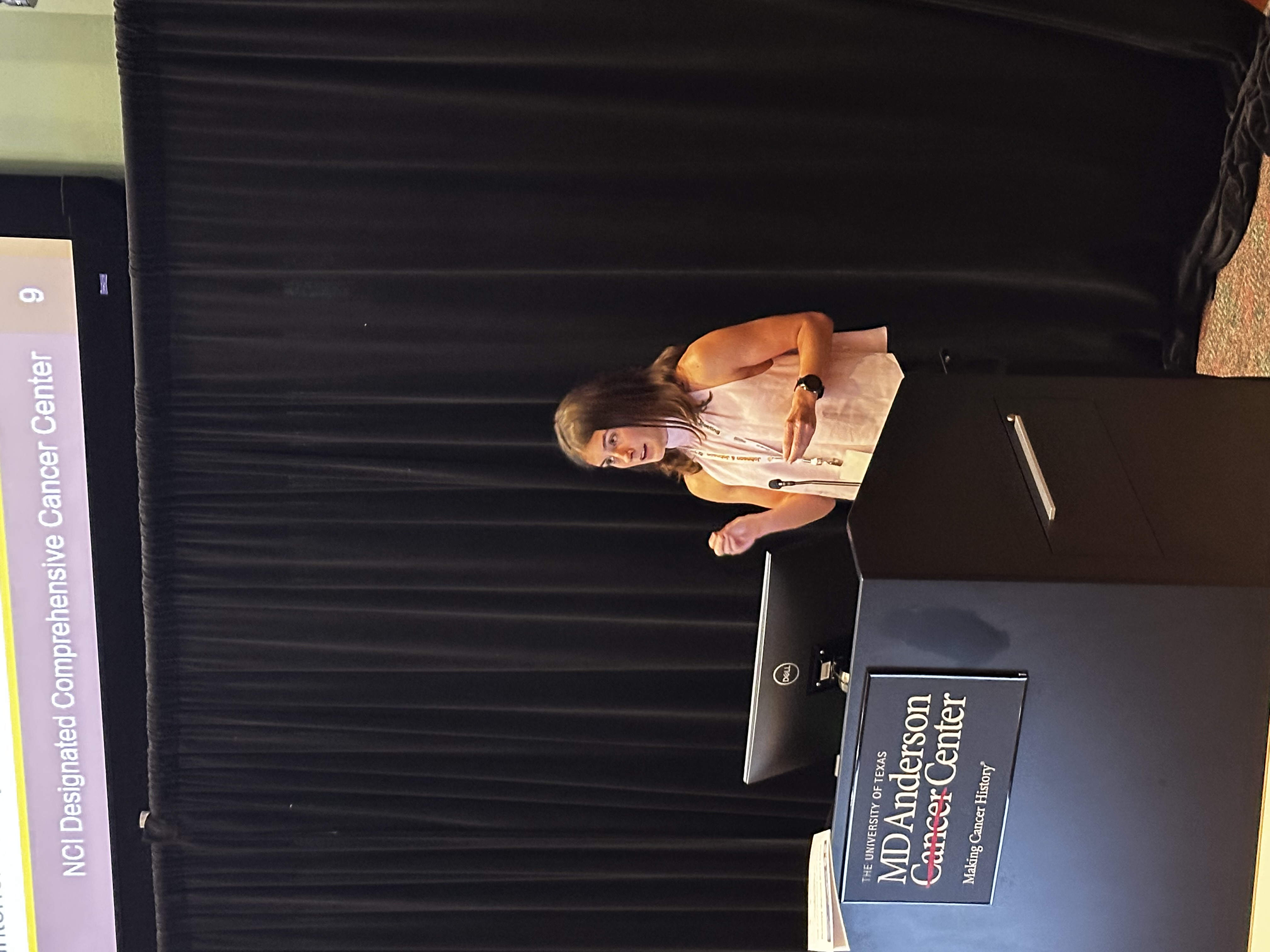woman at podium