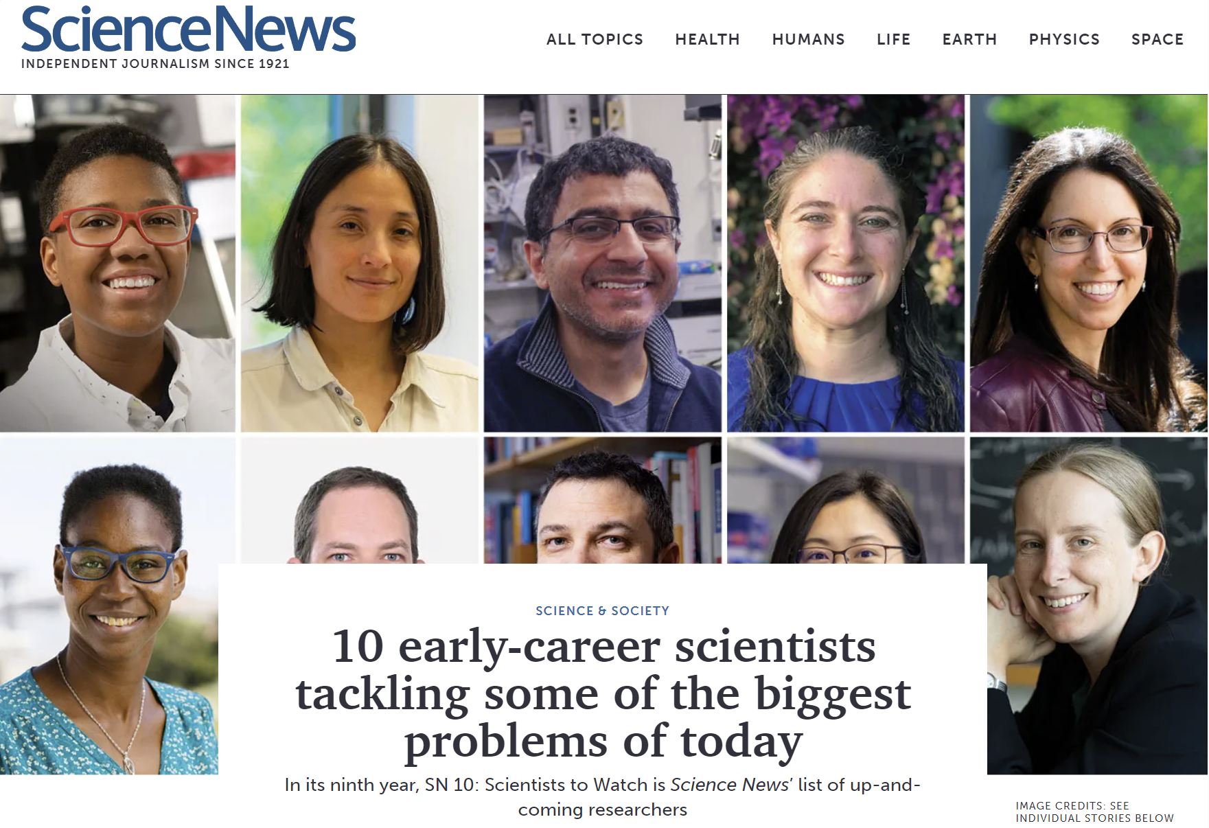 Science News 10 Scientists to Watch