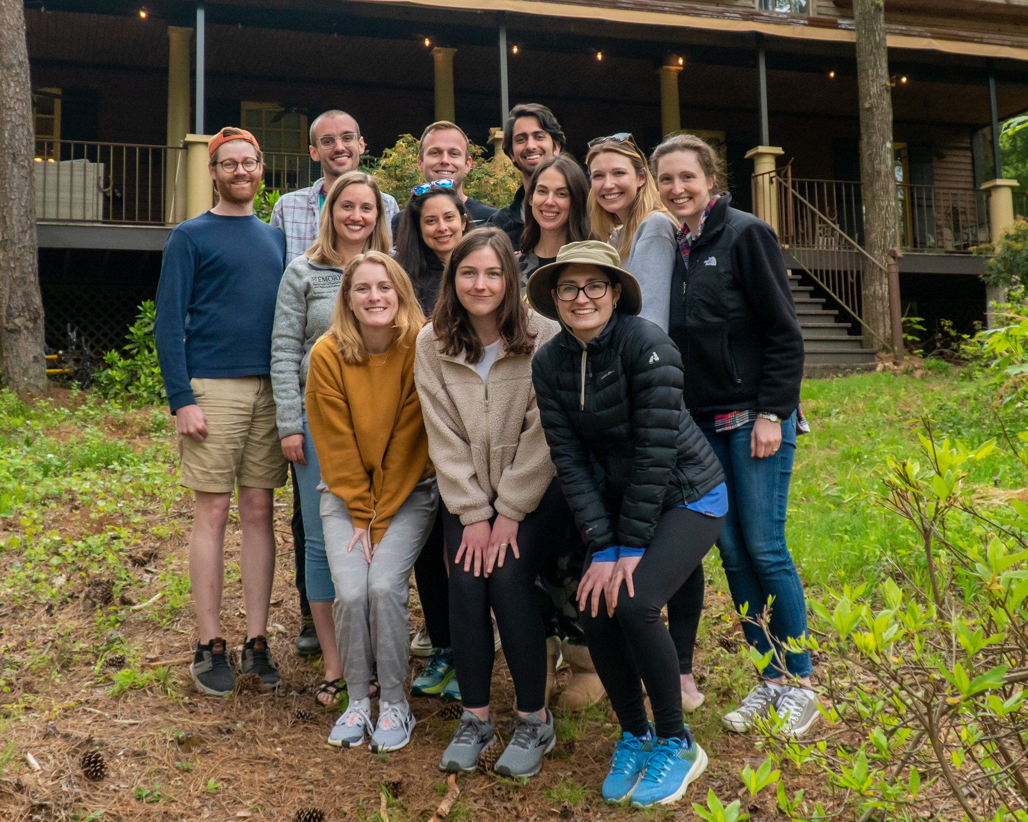 PGY-1 group shot at cabin