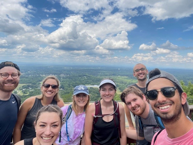 Residents hiking