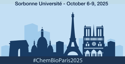 illustration of parisian skyline with blue background