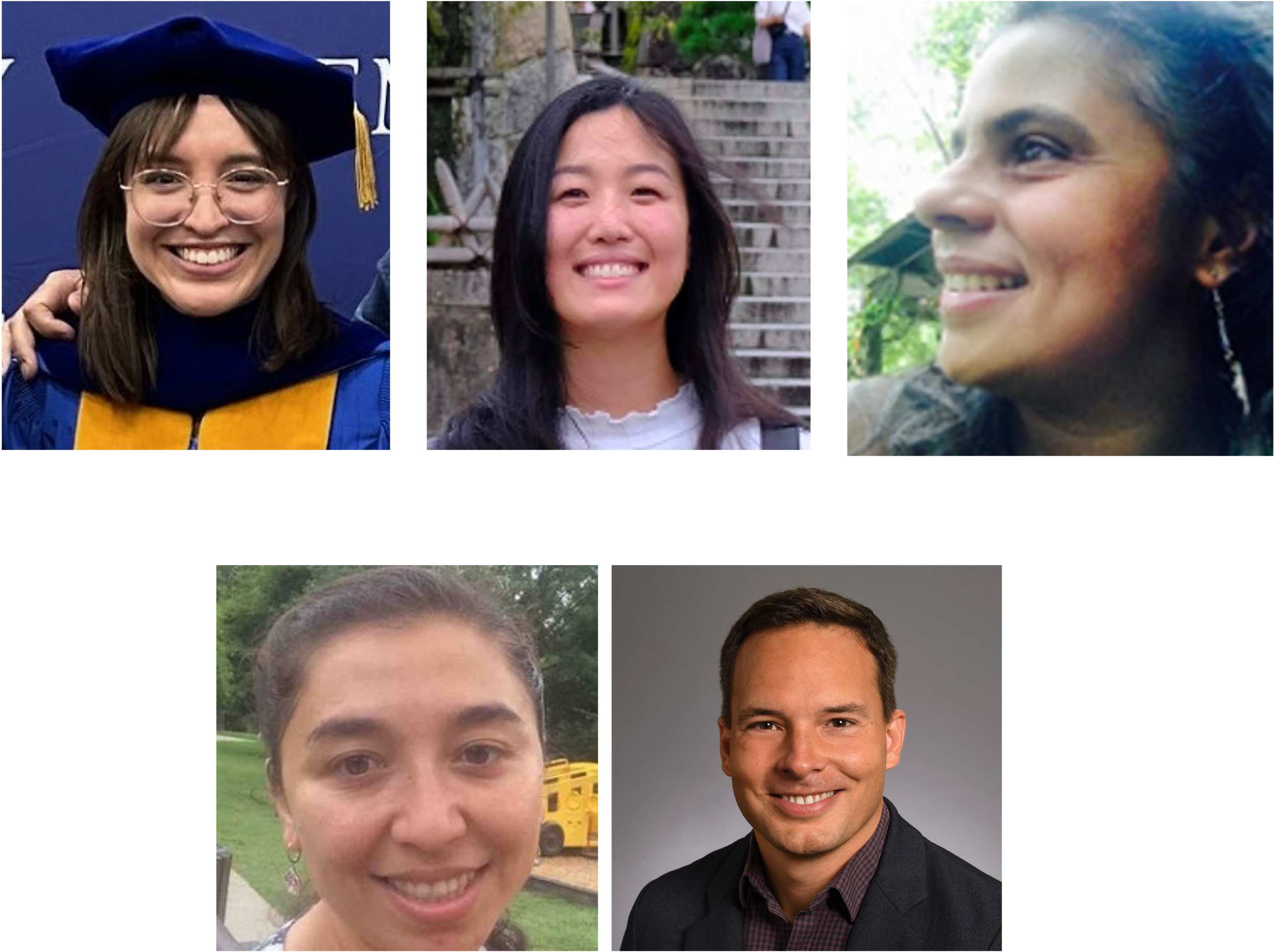 5 headshots, including 4 women and 1 man