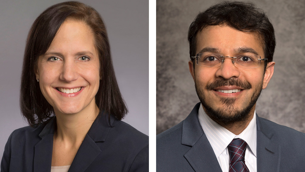 Maria Russell and Mihir Shah