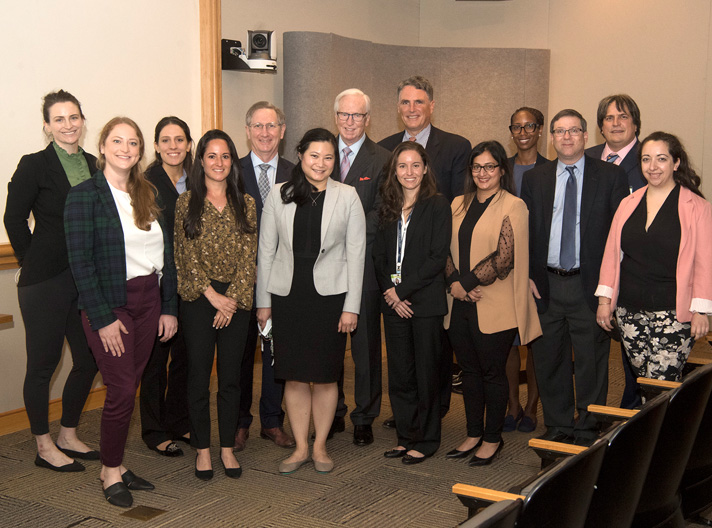 Wood Symposium winners with notable faculty.