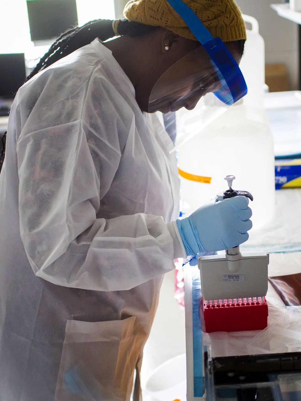 Lab work.
