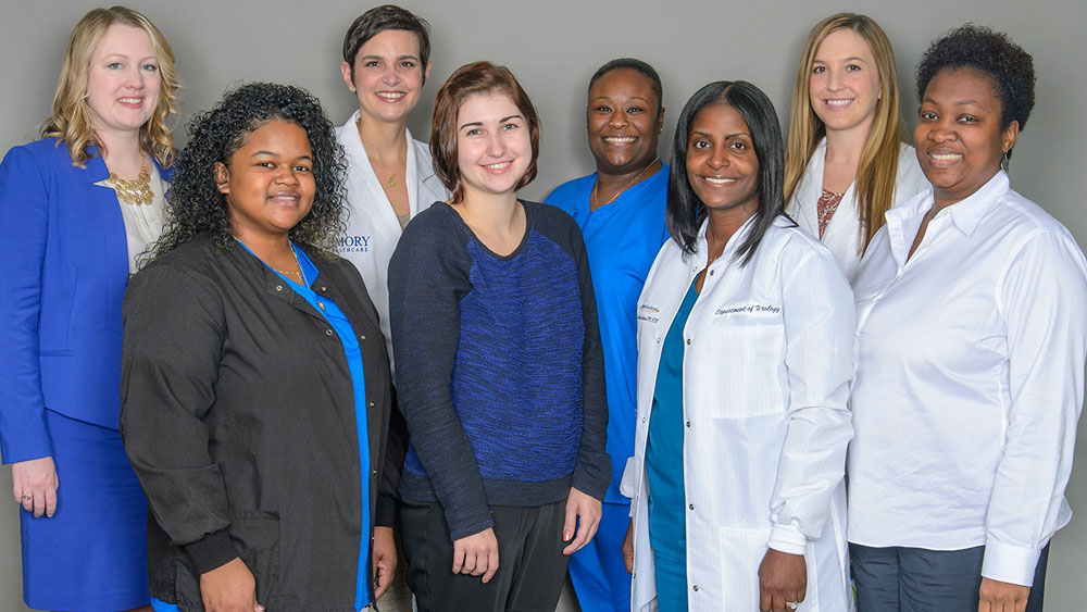 An Emory Urology clinical team.