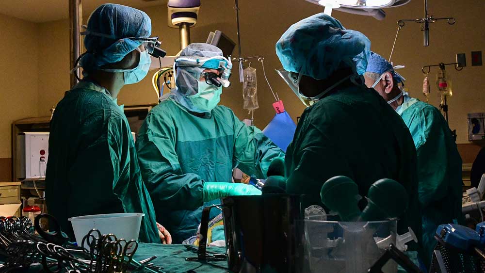 Surgical team in the operating room.