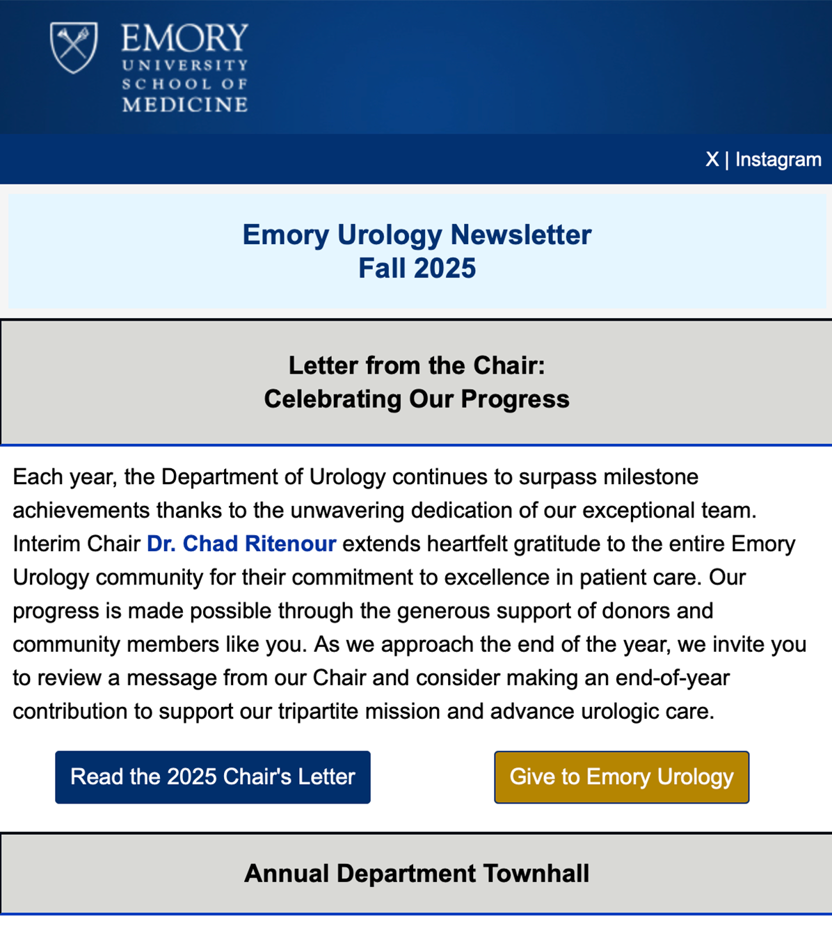 Urology Fall 2025 Newsletter Teaser