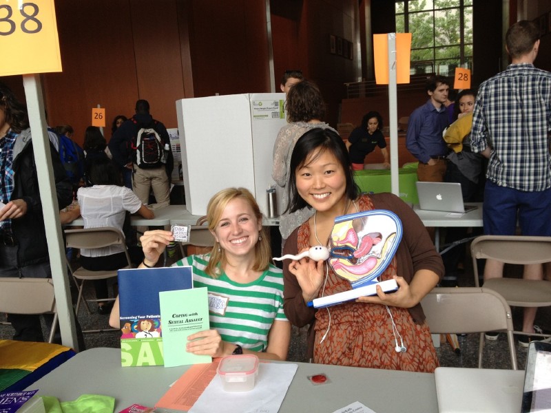 Students at activity fair