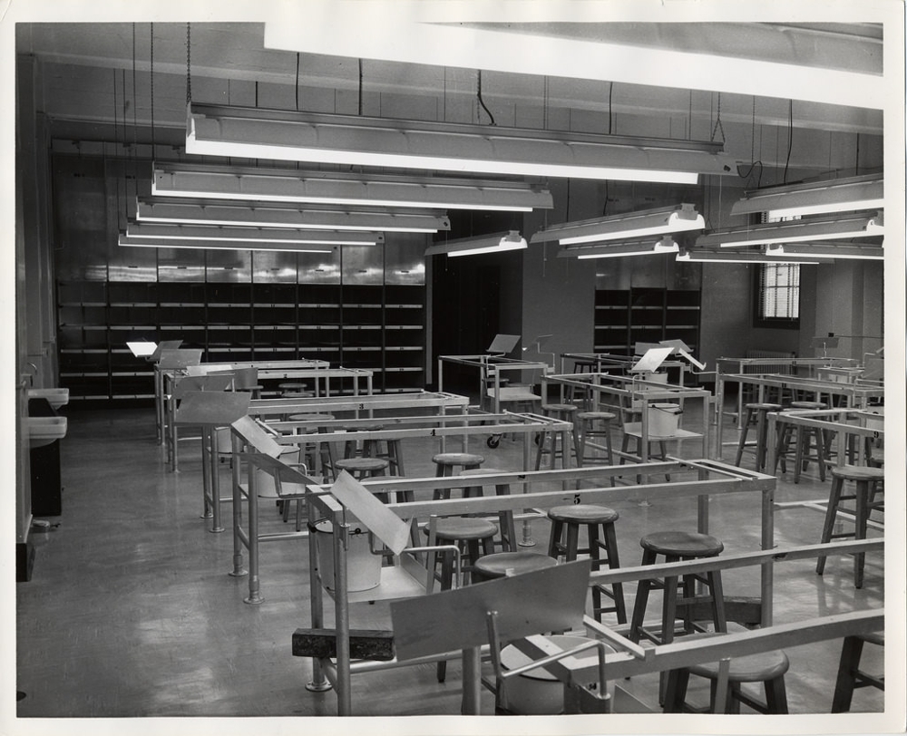 Interior of original building