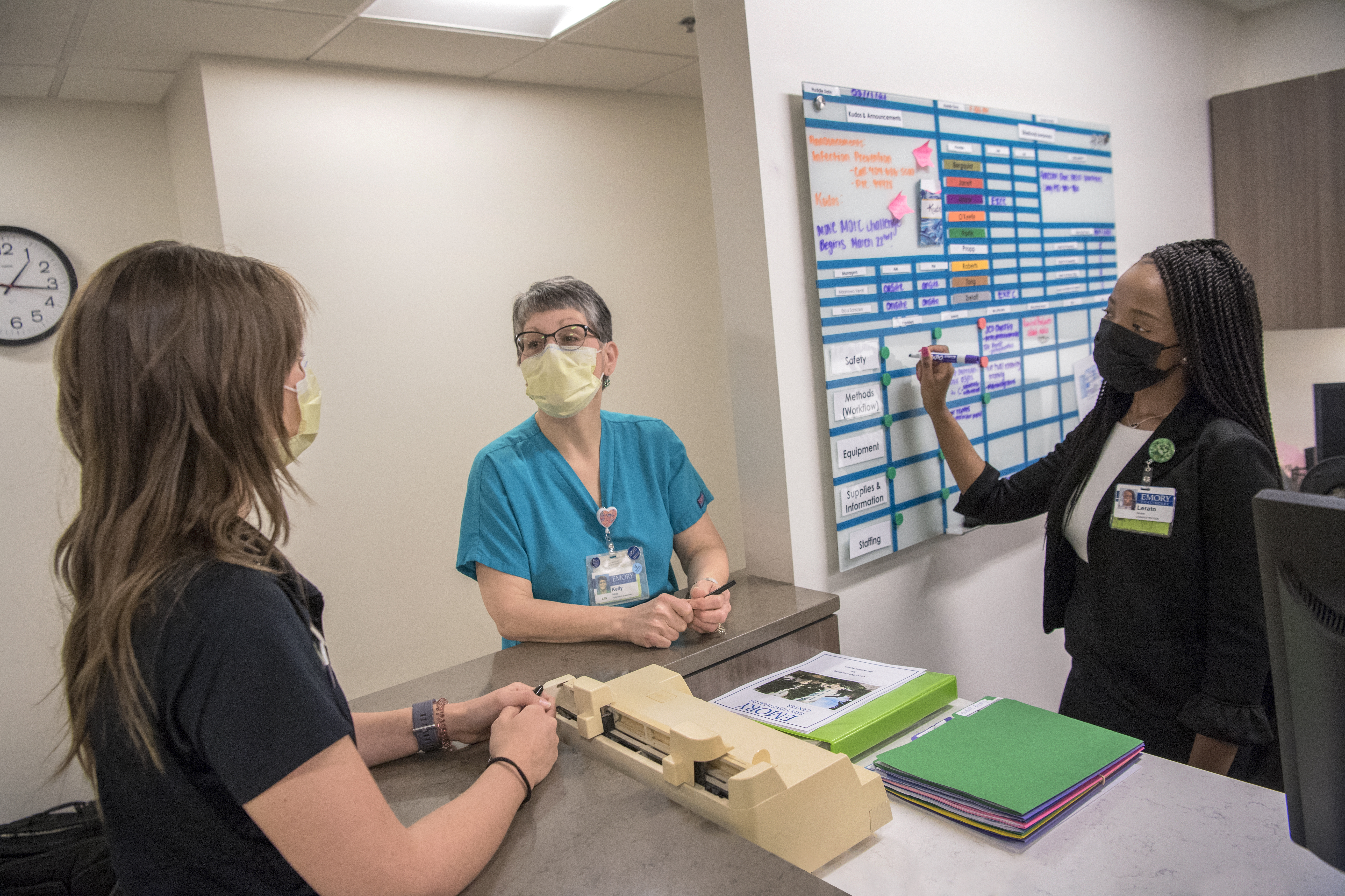 Student at bedside with patient