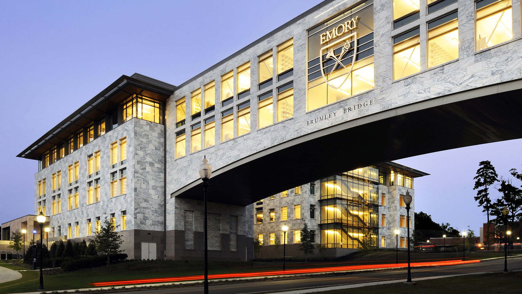 Bridge connecting two buildings